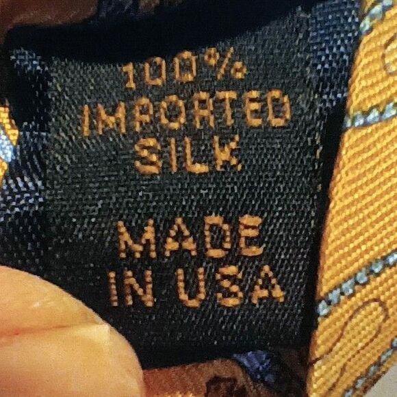 Peter Blair Silk Novelty Neck Tie-Squirrels & Peanuts Print-Standard Width - Picture 6 of 6